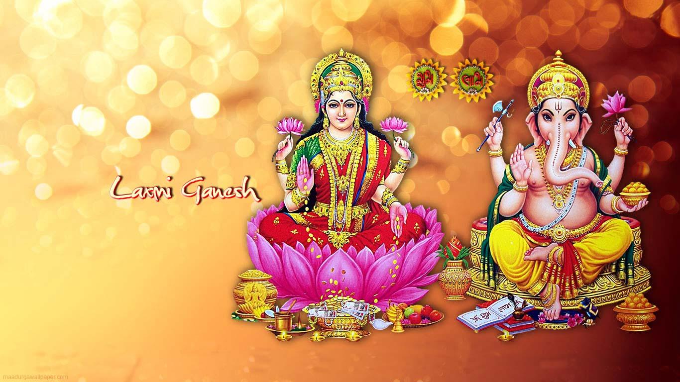 1366x768 Mata Laxmi Wallpaper, image & Goddess Lakshmi photo download