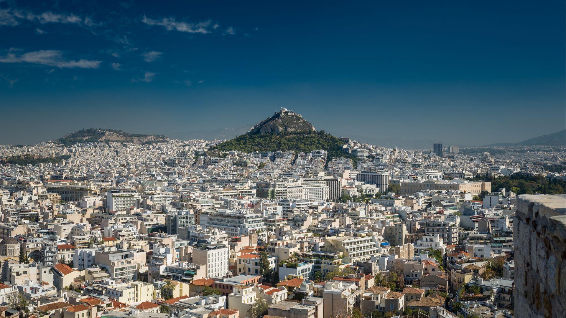 1920x1080 Download wallpaper 1920x1080 city, view from above, buildings