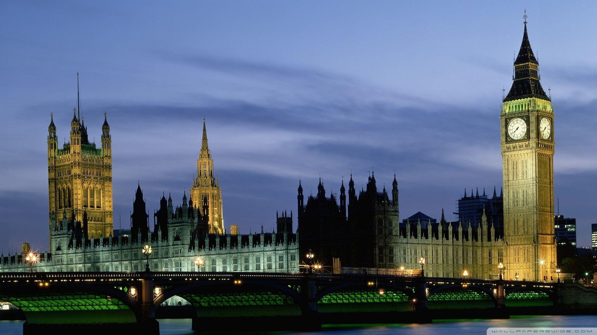 1920x1080 London England full HD 1920x1080. Houses Of Parliament And Big
