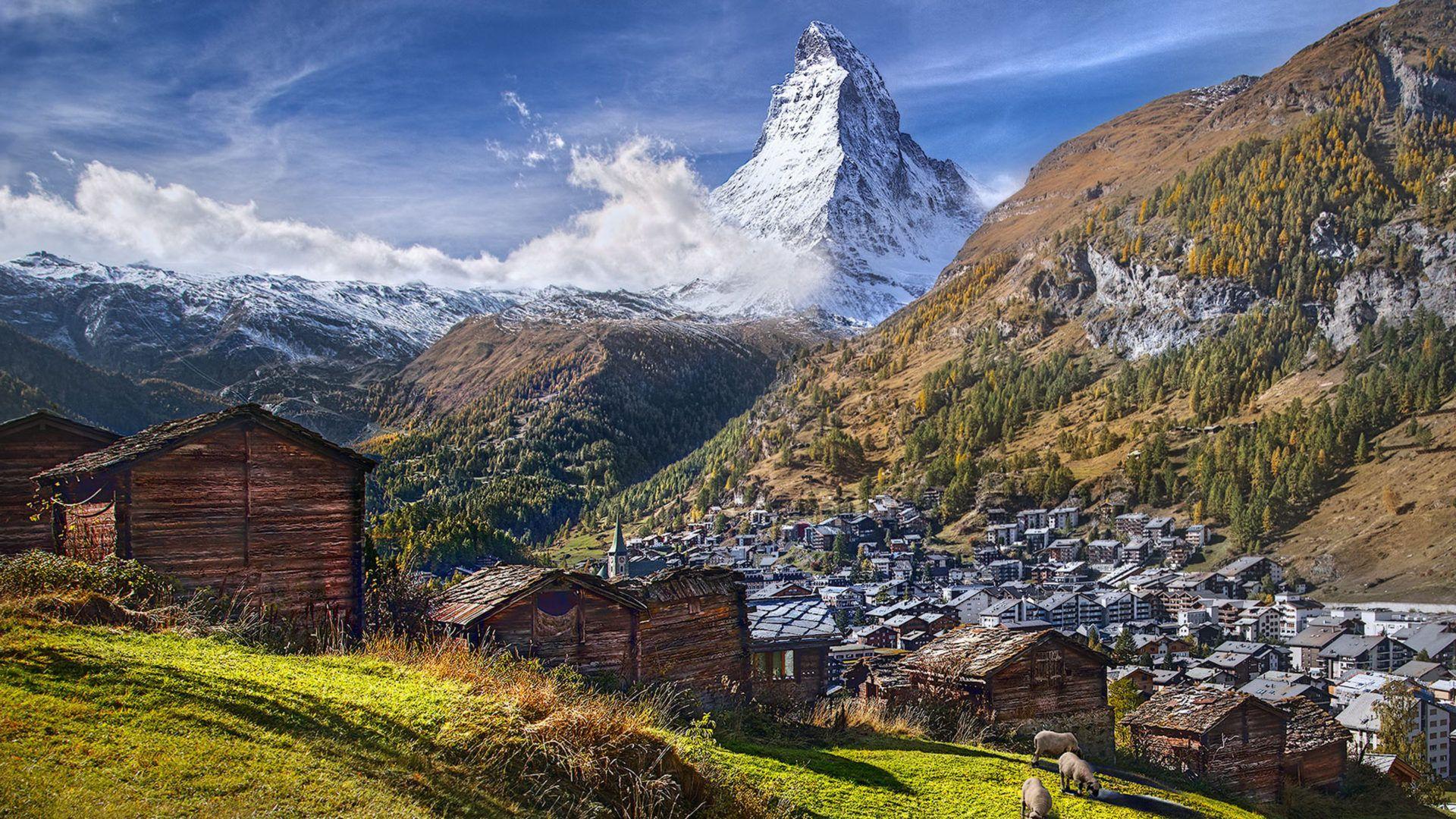 1920x1080 Mountain Matterhorn Alps Between Switzerland And Italy Europe