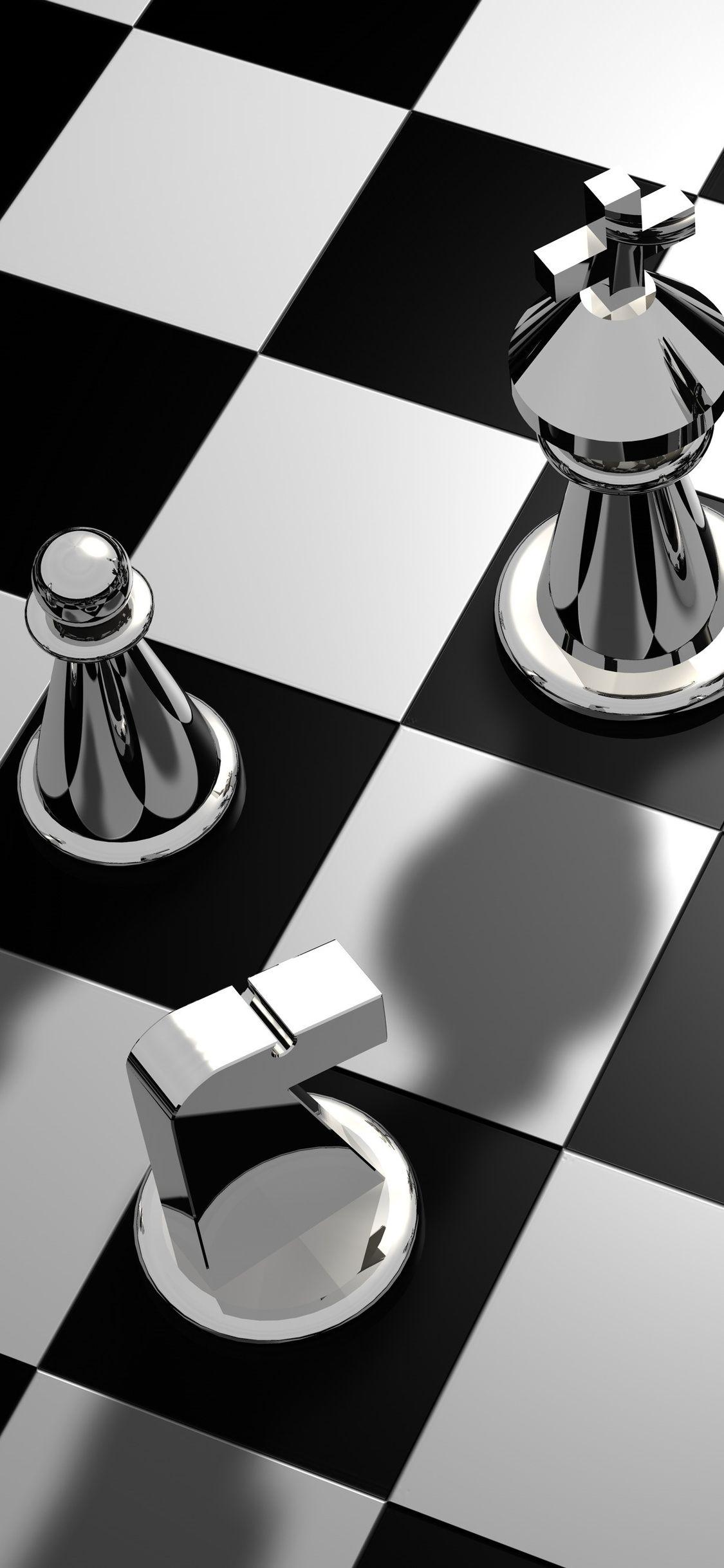 Mobile wallpaper: Chess, 3D, Glass, Game, Cgi, 686241 download the picture  for free.