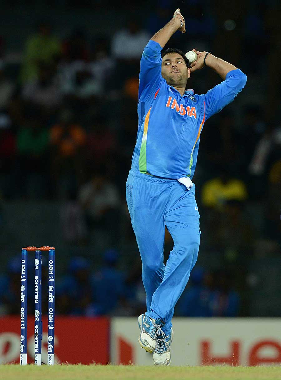900x1215 Yuvraj Singh's three wickets slowed down Afghanistan. Photo. ICC