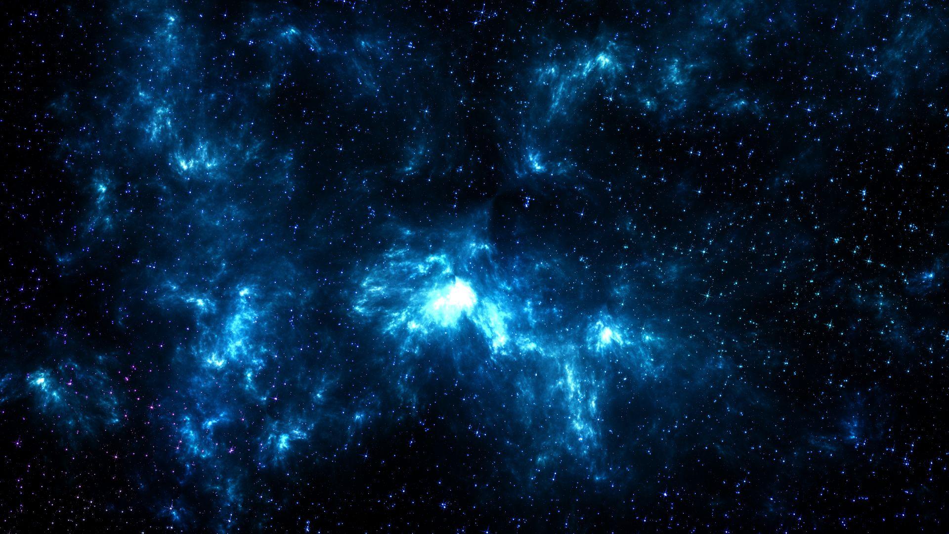 1920x1080 Blue Space Windows 10 Wallpaper HD 1920x1080 Wallpaper