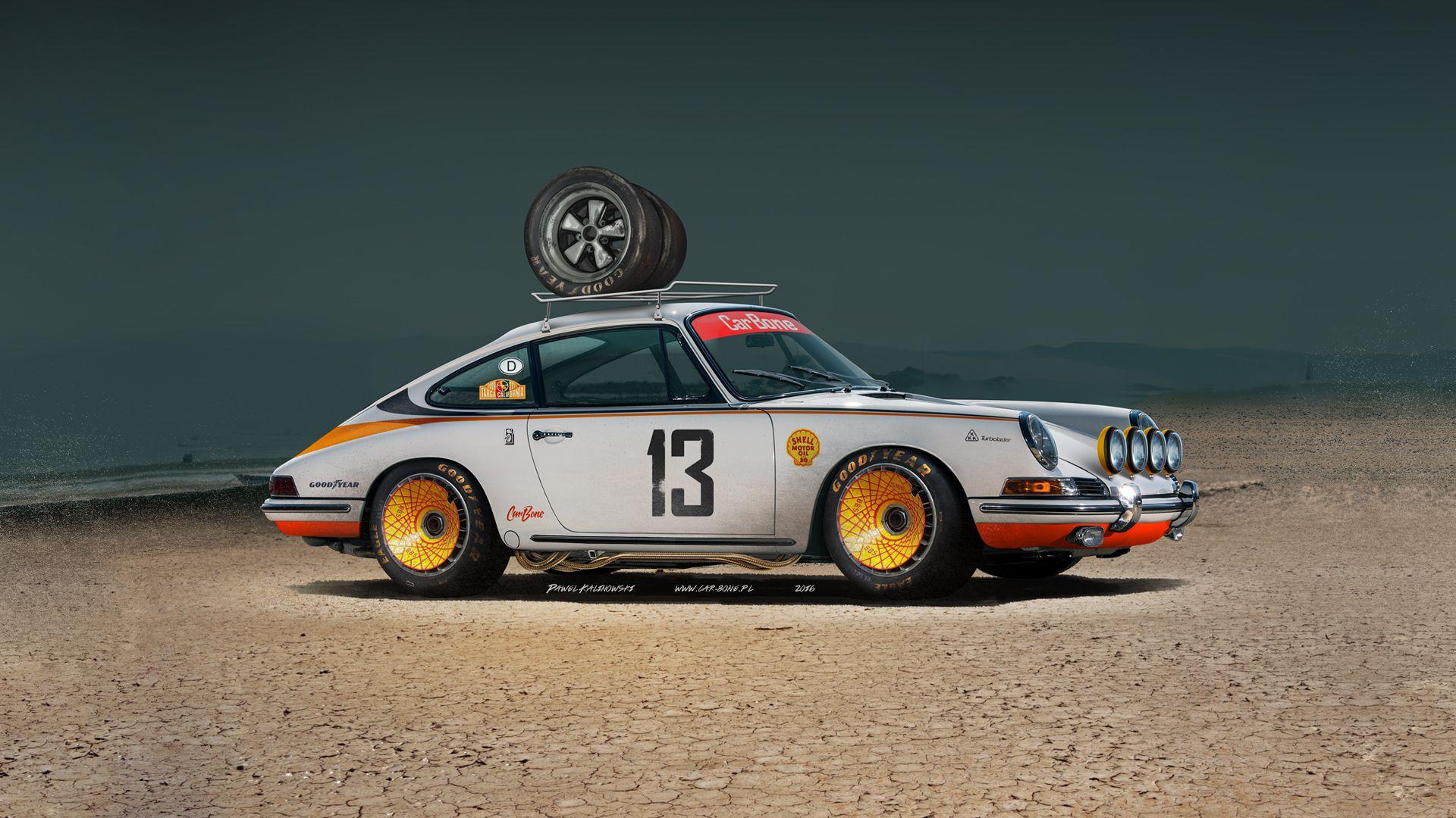 1920x1080 Early Porsche 911 Carbone Concept Car Poster, Vertical. Car Bone.pl