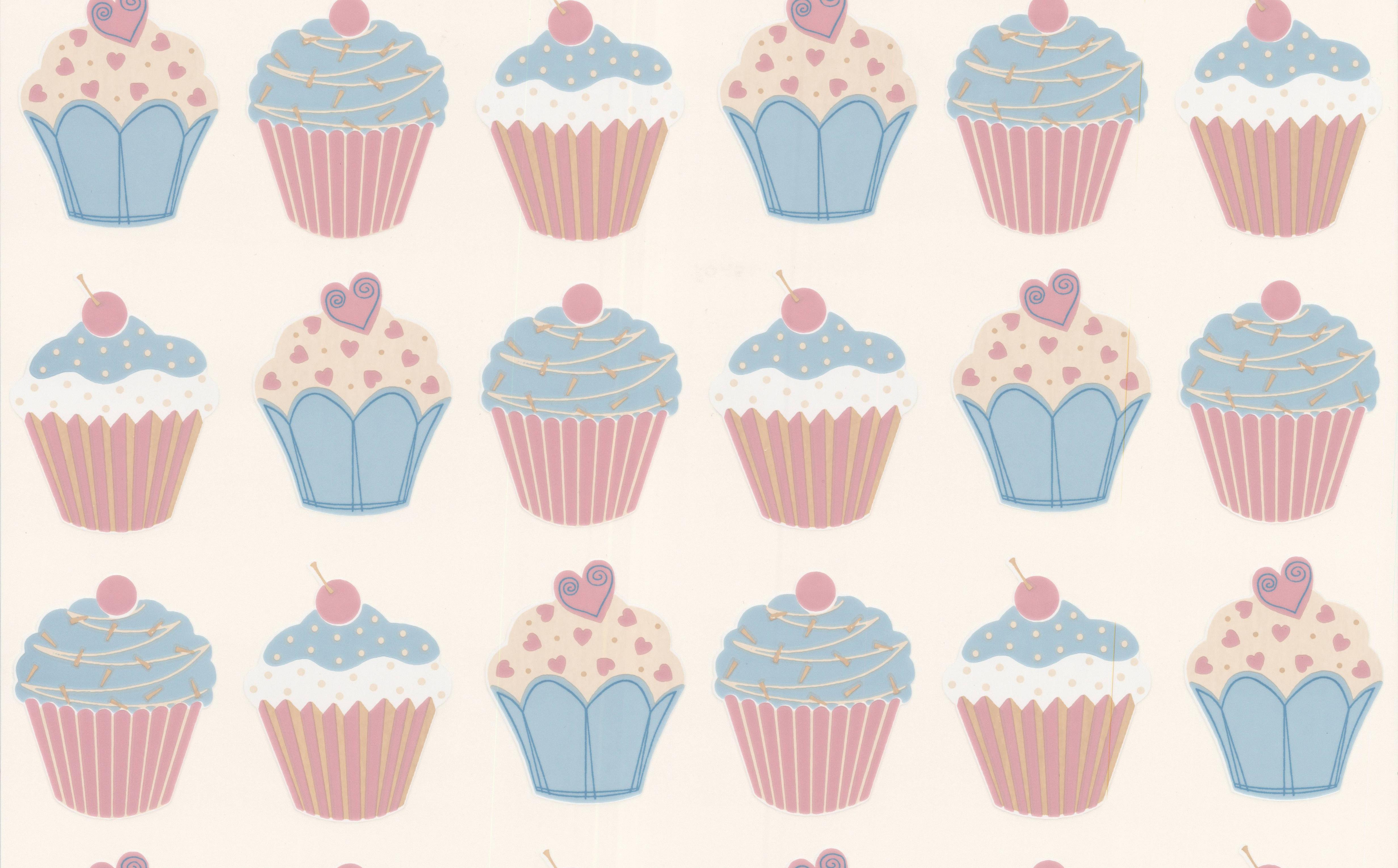 Seamless hand drawn cake background wallpaper Vector Image