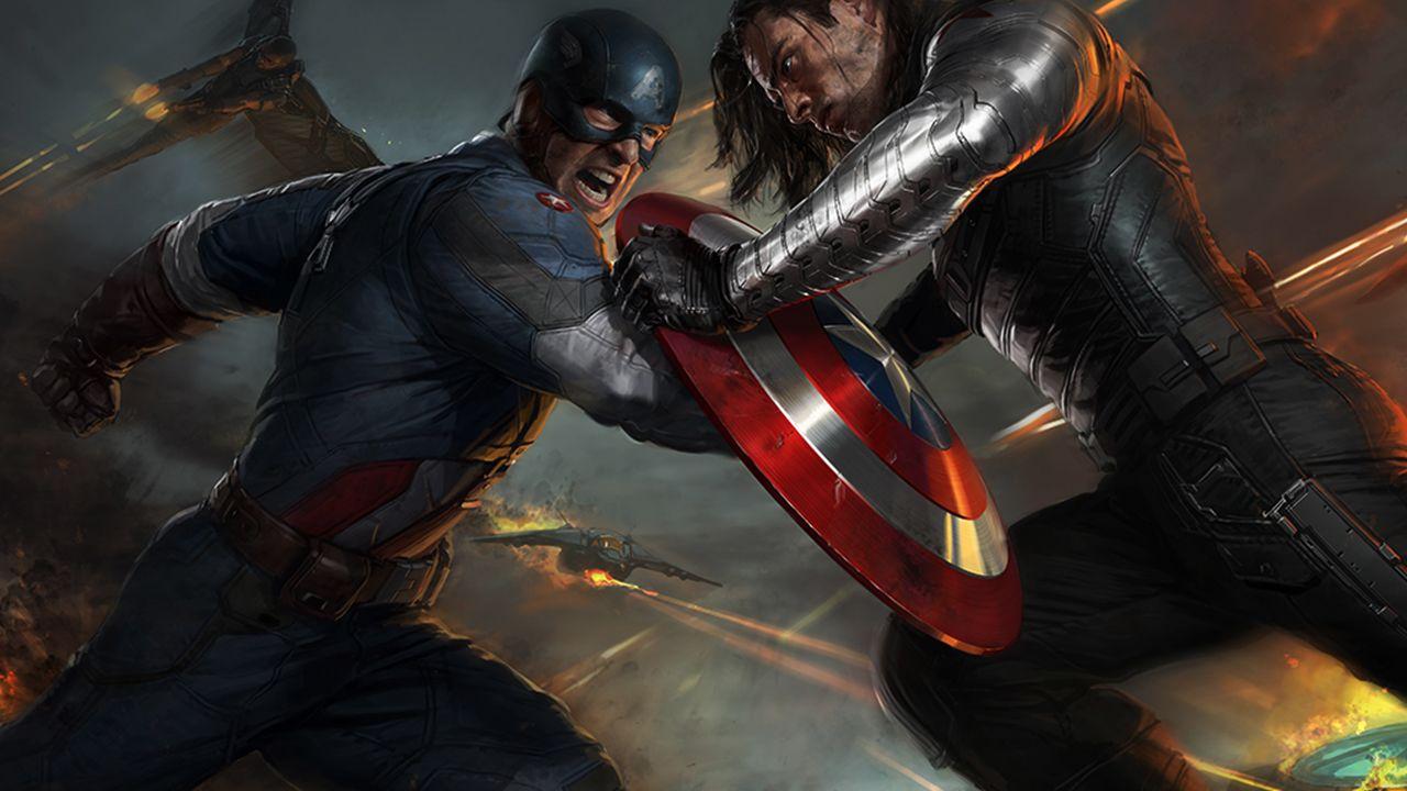 1280x720 Steve and Bucky and Bucky Wallpaper