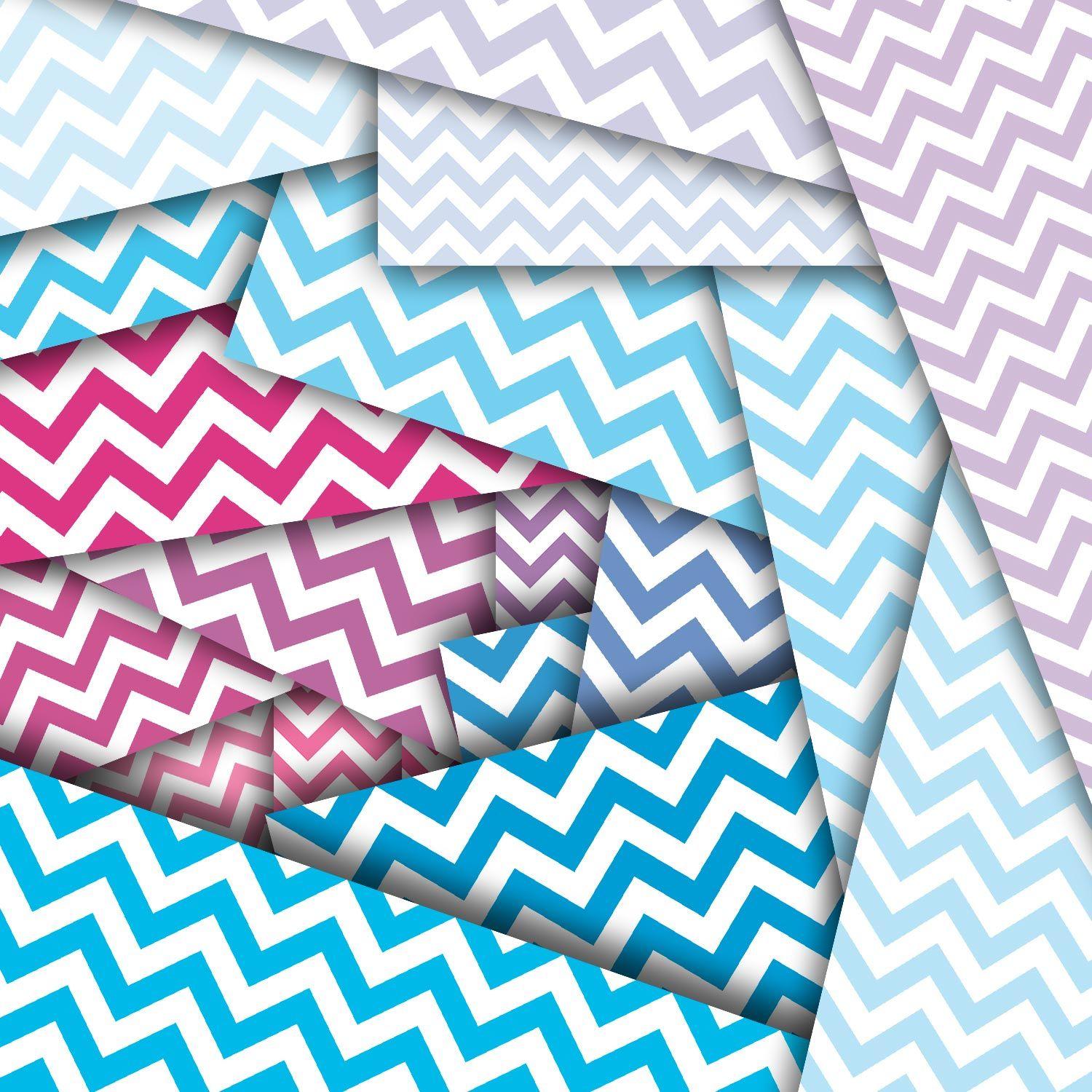 1500x1500 Chevron pastel color digital paper, 24 wallpaper, seamless