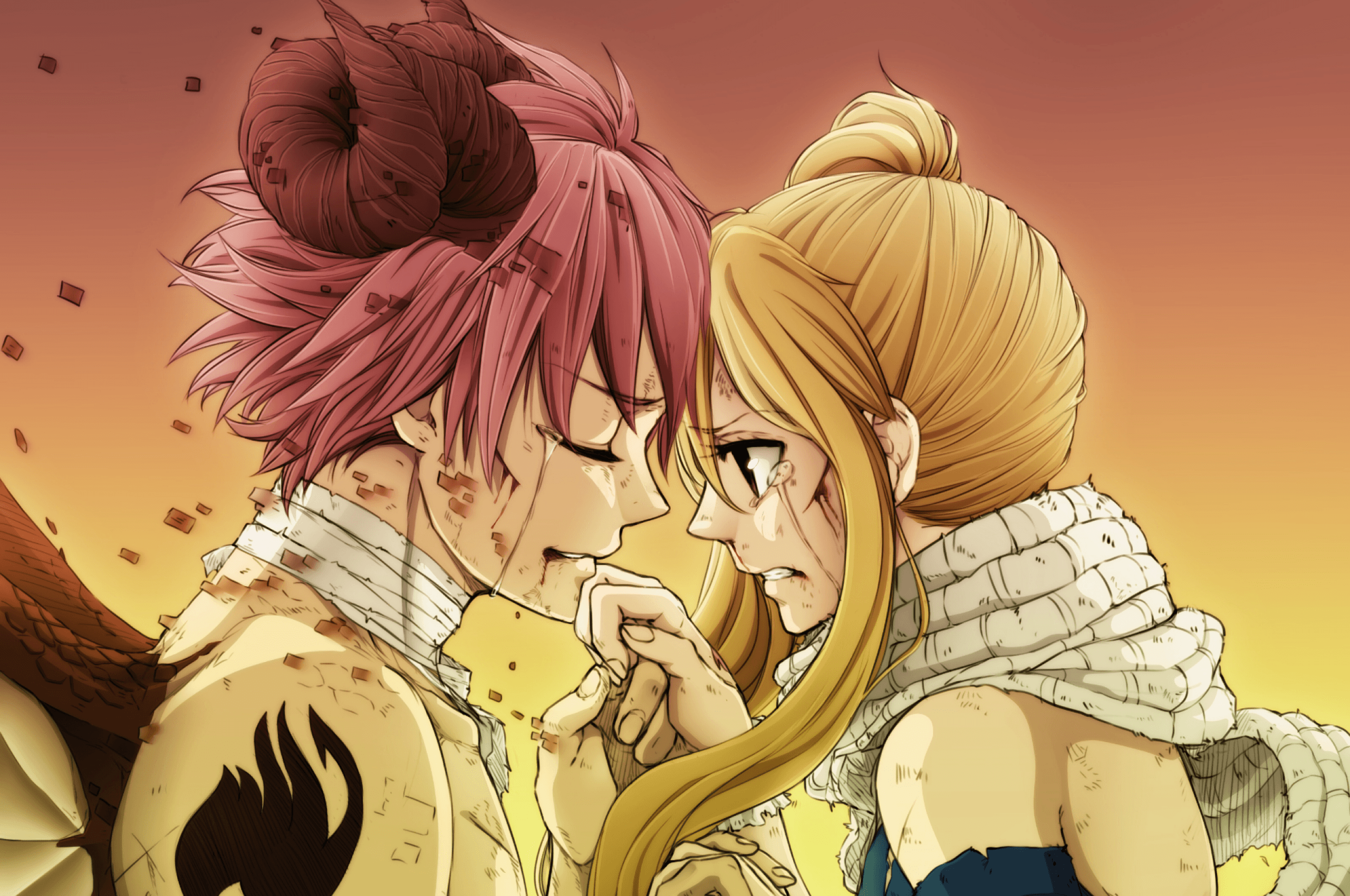 2560x1700 Natsu And Lucy Wallpaper