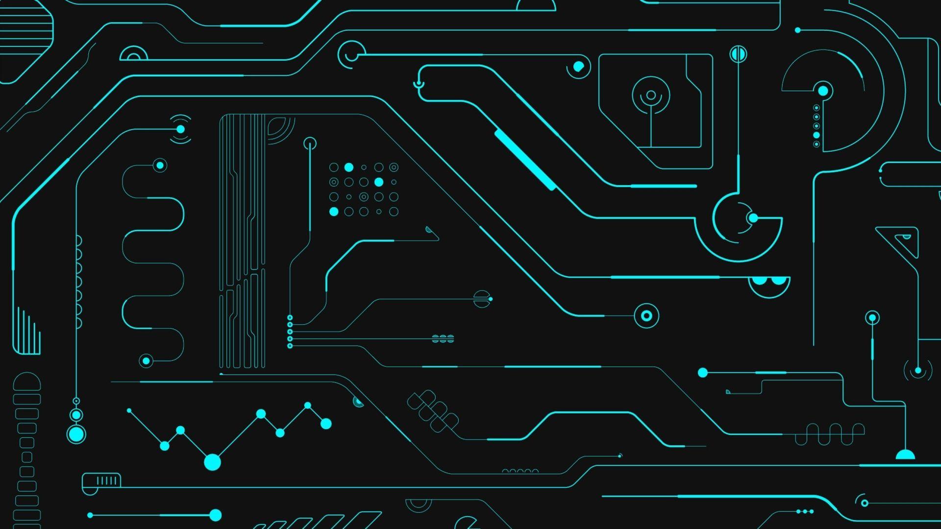 1920x1080 Circuit Board MacBook Air Wallpaper Download
