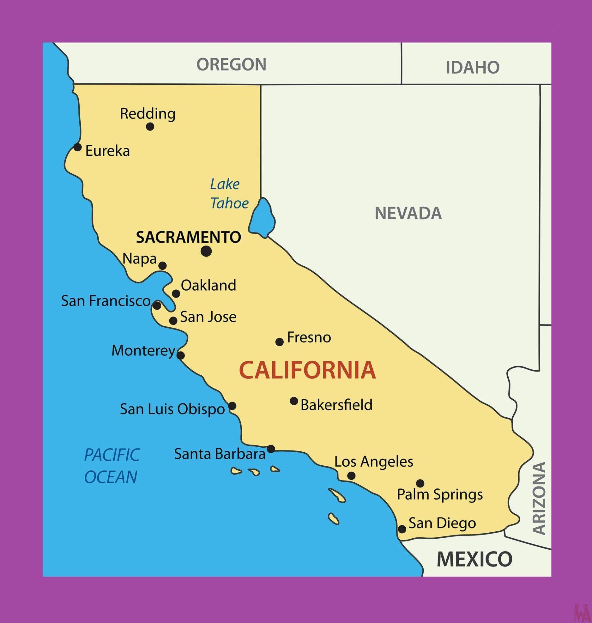 1902x2000 California City Map. Large Printable and Standard Map