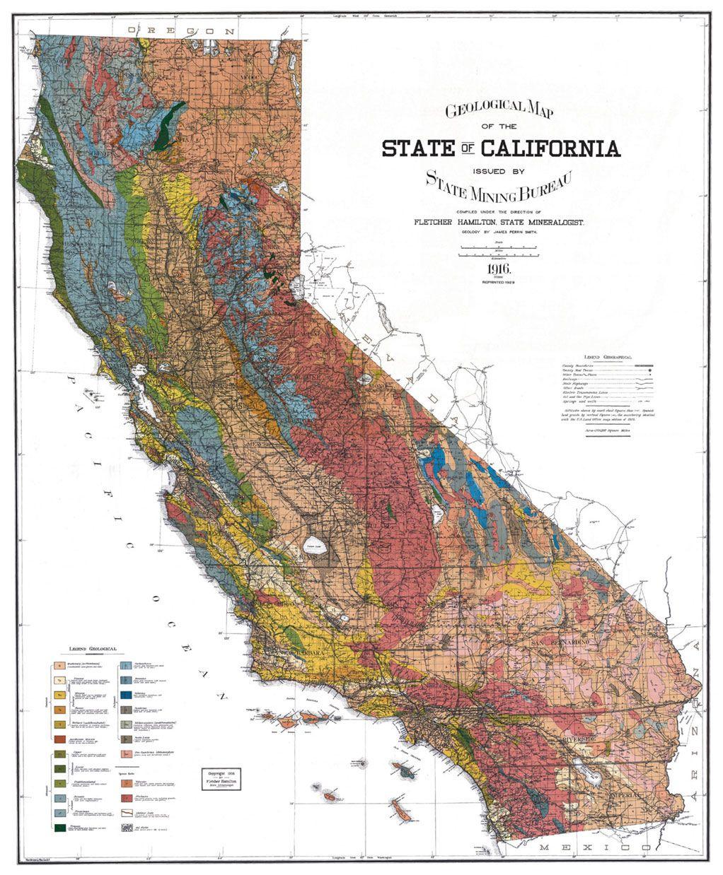 1022x1238 map of california Large Image