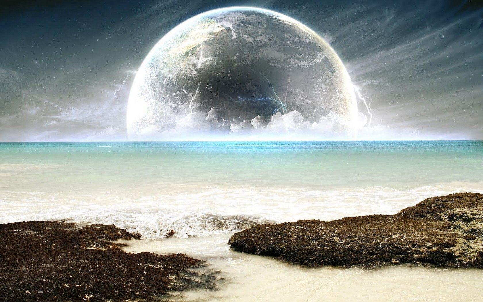 1680x1050 Space: Sci Fi Planets, Picture Nr. 56066