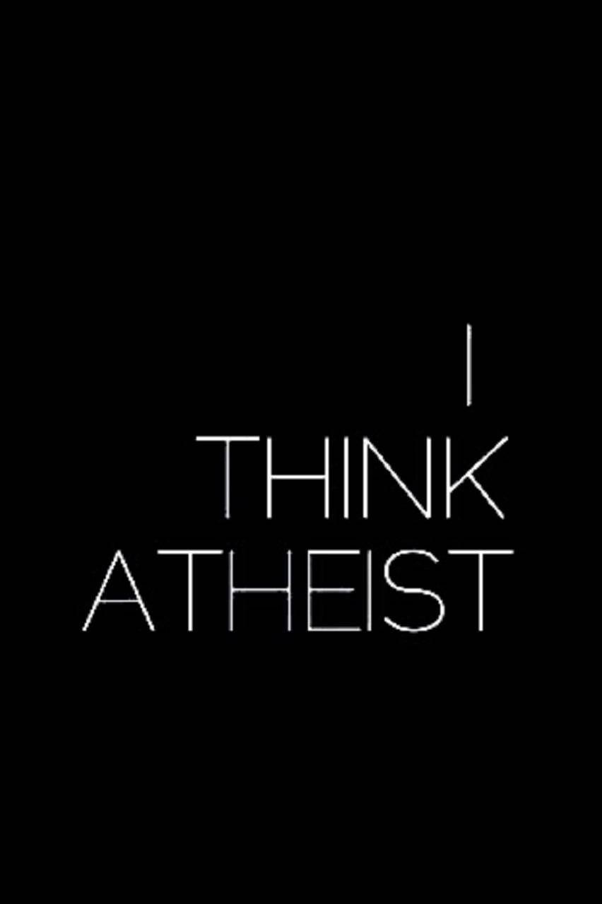 852x1280 I Think atheist wallpaper