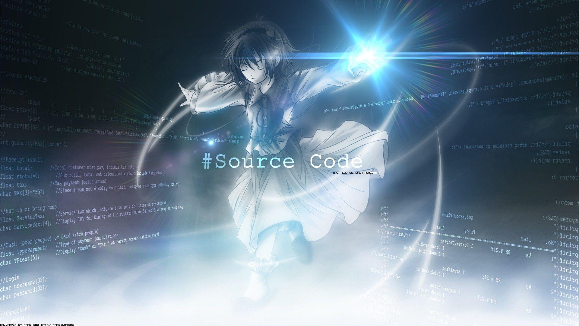 1920x1080 Video games Touhou text typography code digital art