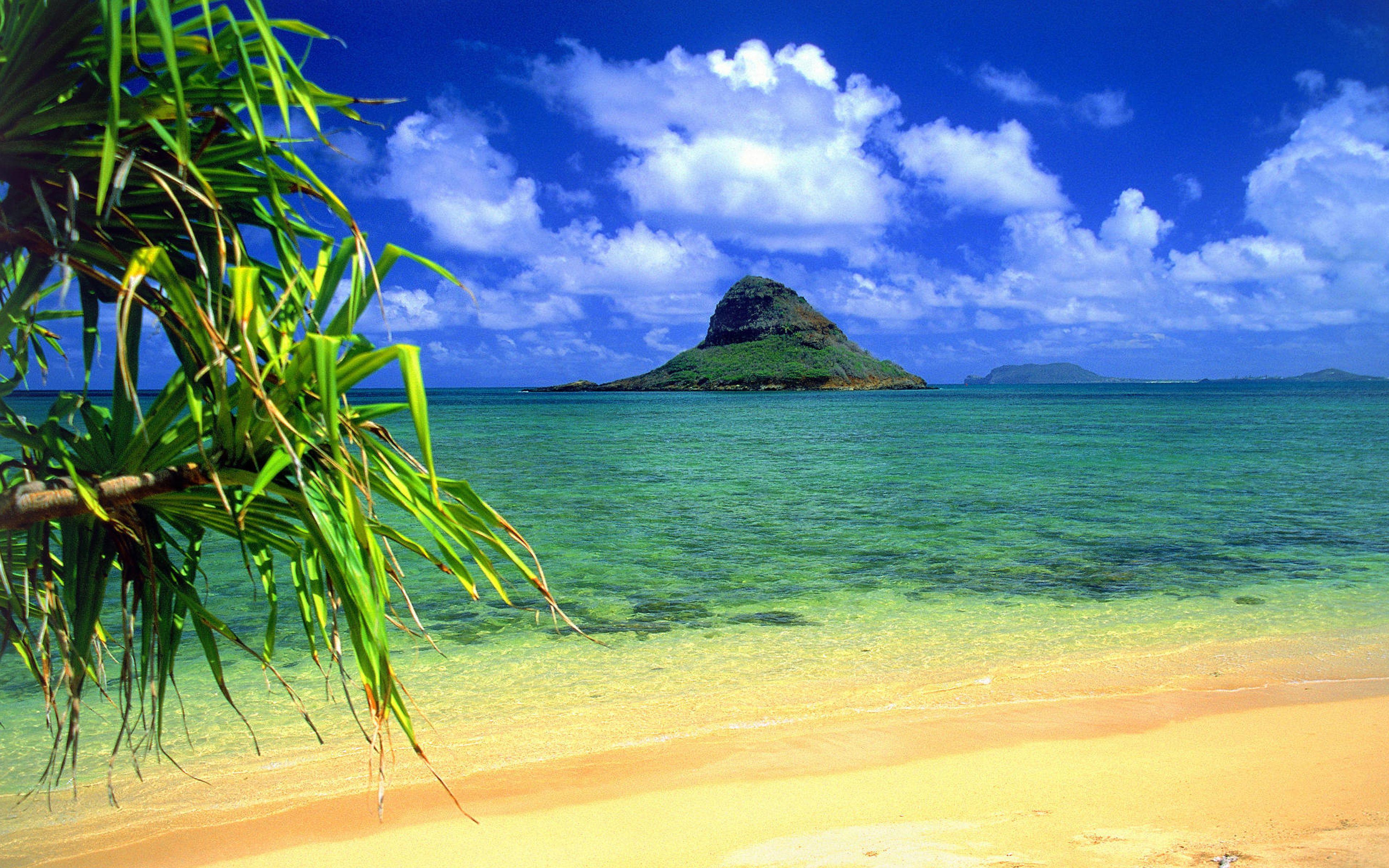 3840x2400 Chinaman's Hat, Oahu, Hawaii Desktop Wallpaper Background Free