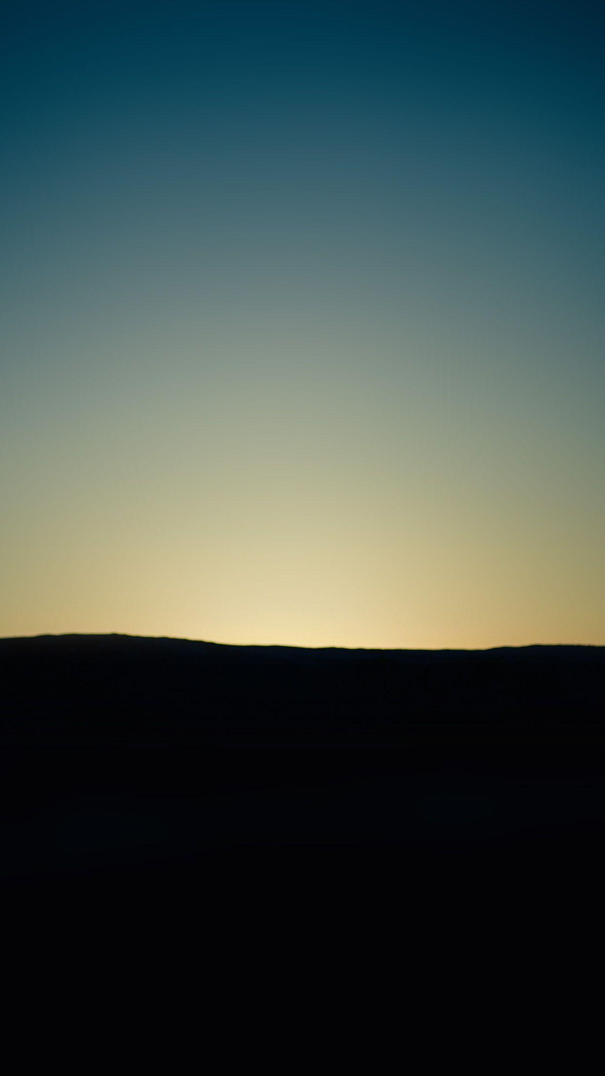 1242x2208 Dawn Sunset Blue Mountain Sky Nature Android wallpaper