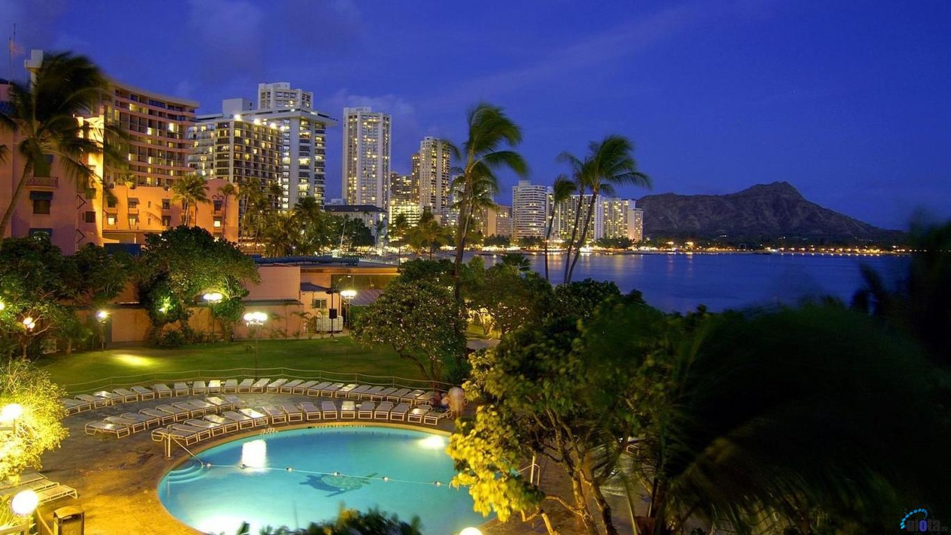 1366x768 Free download Waikiki Honolulu Oahu Hawaii 1366 x 768 Desktop