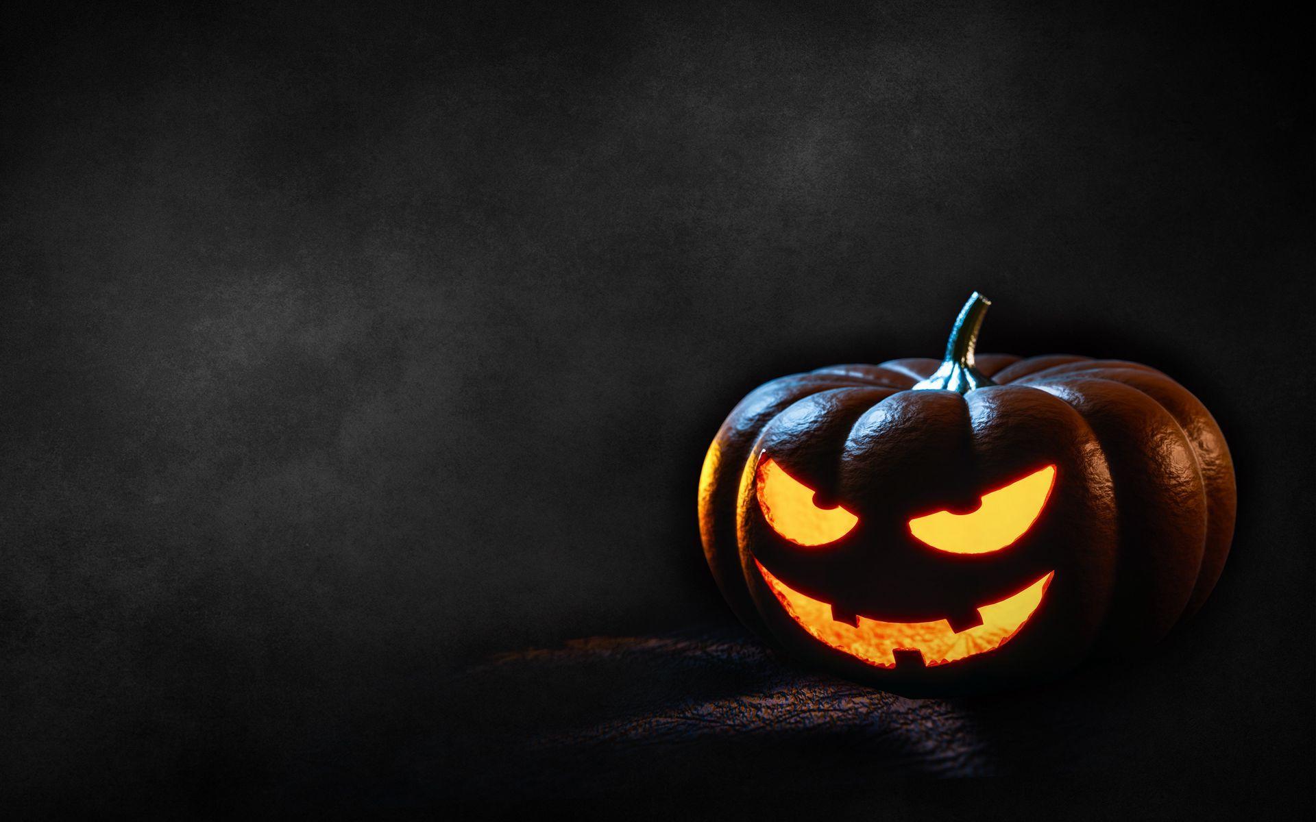 1920x1200 Download wallpaper 1920x1200 pumpkin, halloween, light widescreen