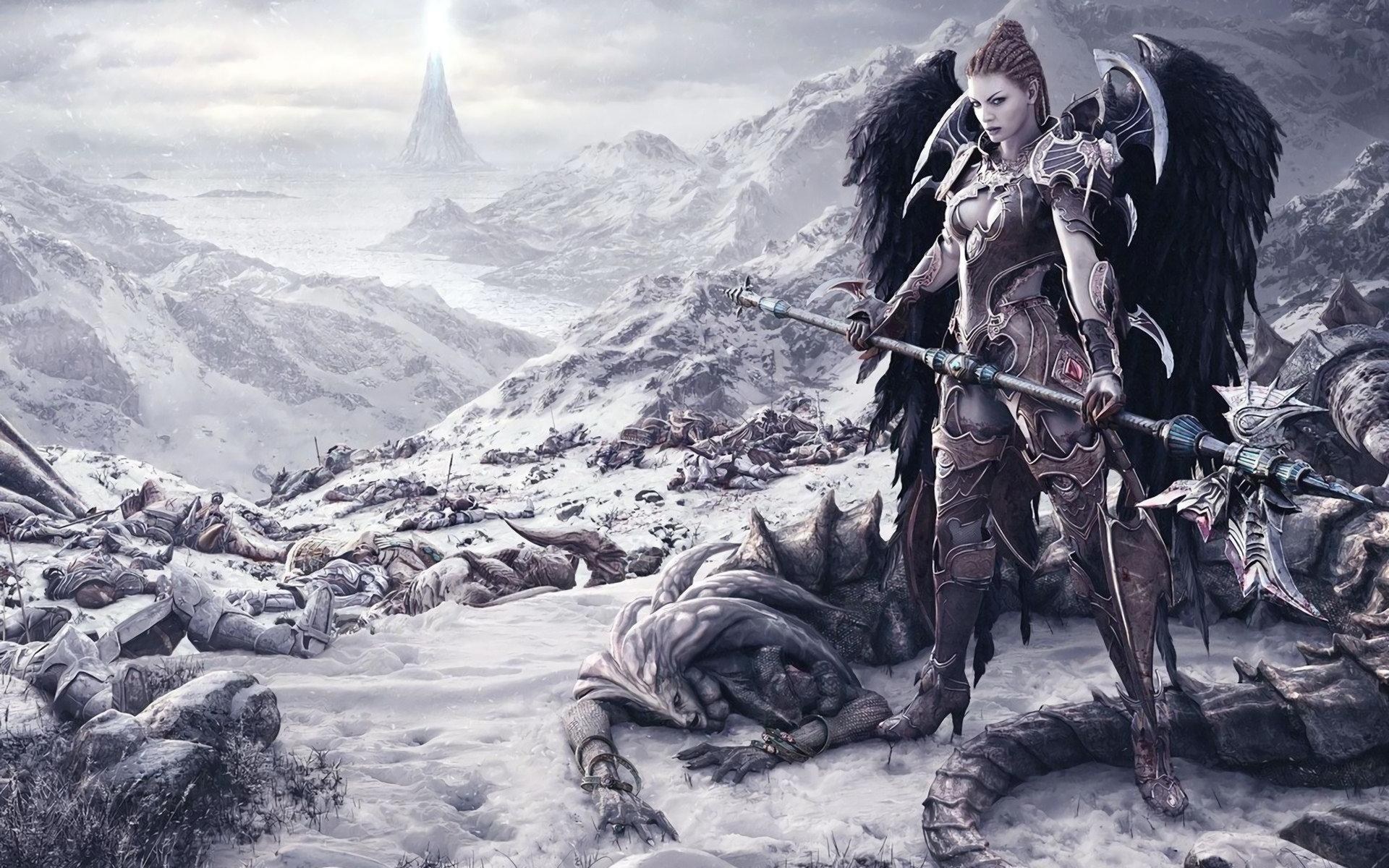 1920x1200 Angel Warrior wallpaper 1920x1200 desktop background