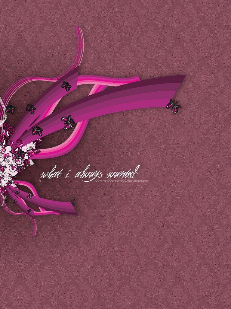 768x1024 Free download Purple Butterflies iPad Wallpaper iPad Wallpaper