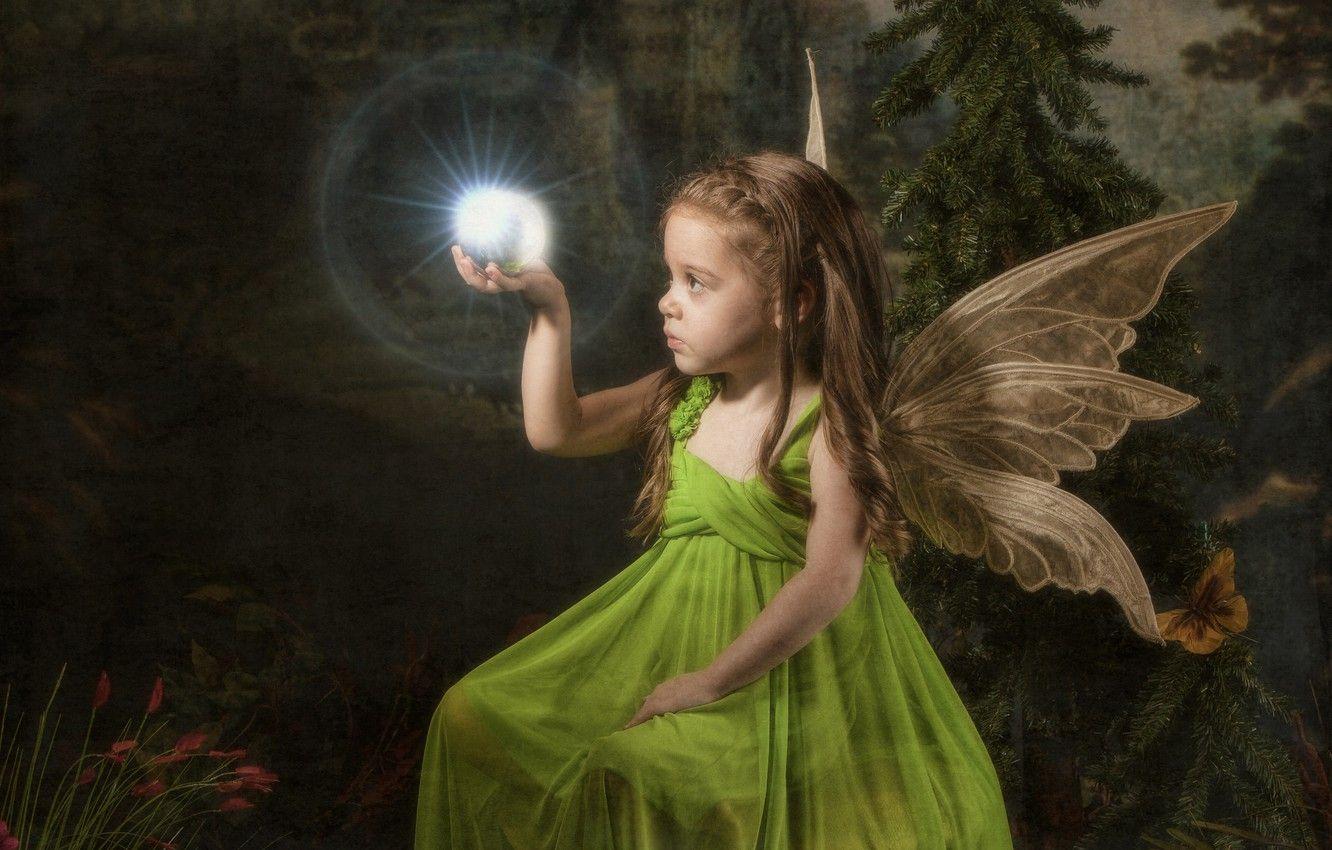 1332x850 Wallpaper magic, fairy, girl, wings, little fairy image for desktop, section настроения