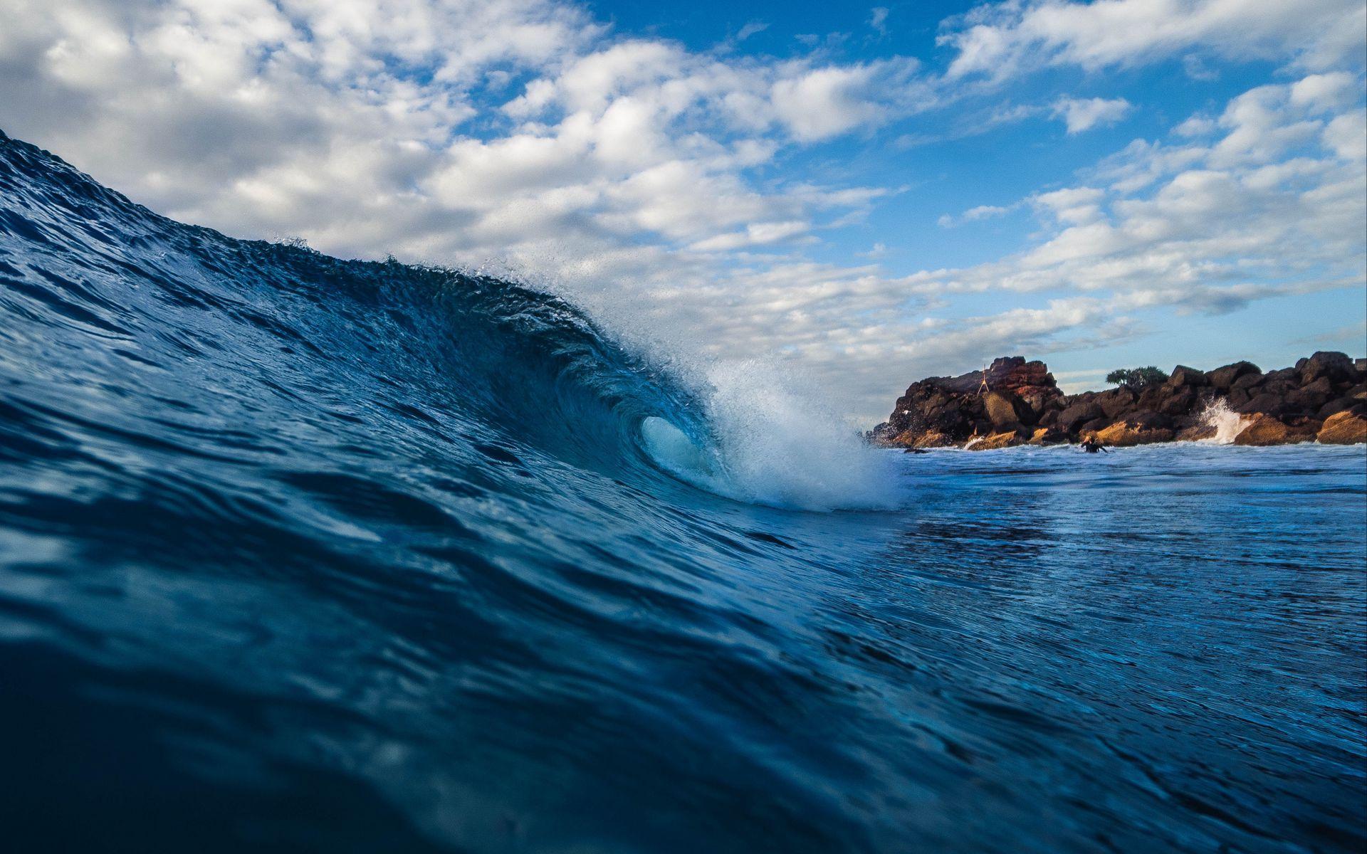 1920x1200 Download wallpaper 1920x1200 wave, water, spray, sea, surf