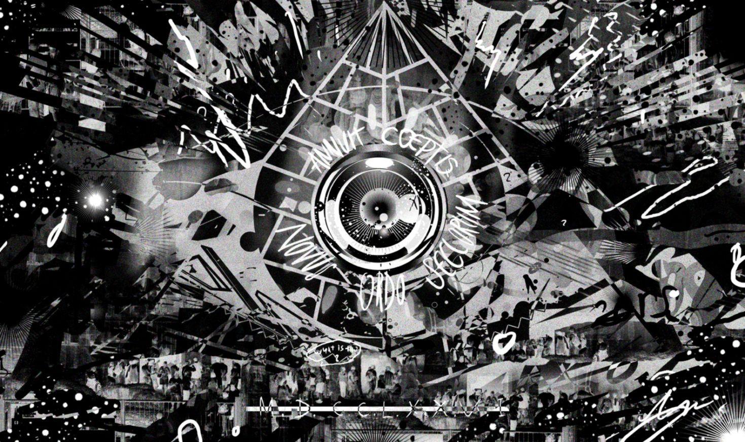 1469x872 Abstract Art Silver Wallpaper