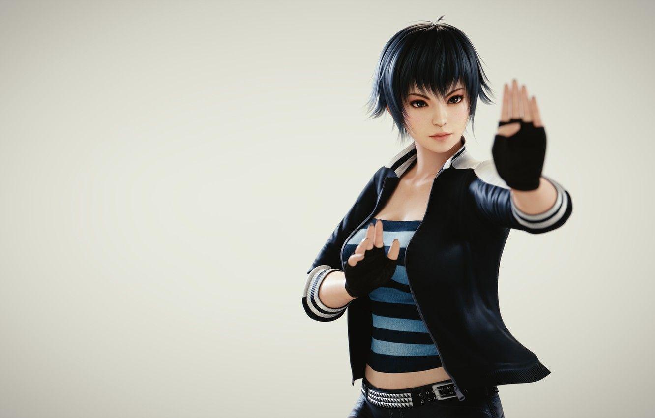 1332x850 Wallpaper girl, rendering, hand, glove, stand, Street fighter, Pai