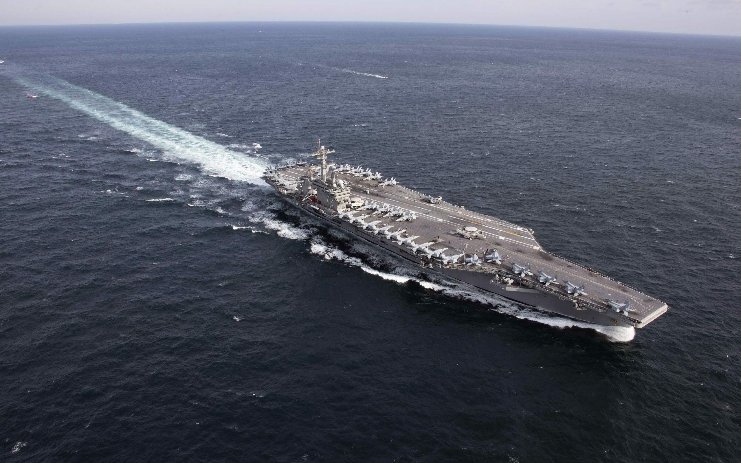 2560x1600 Wallpaper Of Aircraft Carrier, USS Abraham Lincoln, CVN 72