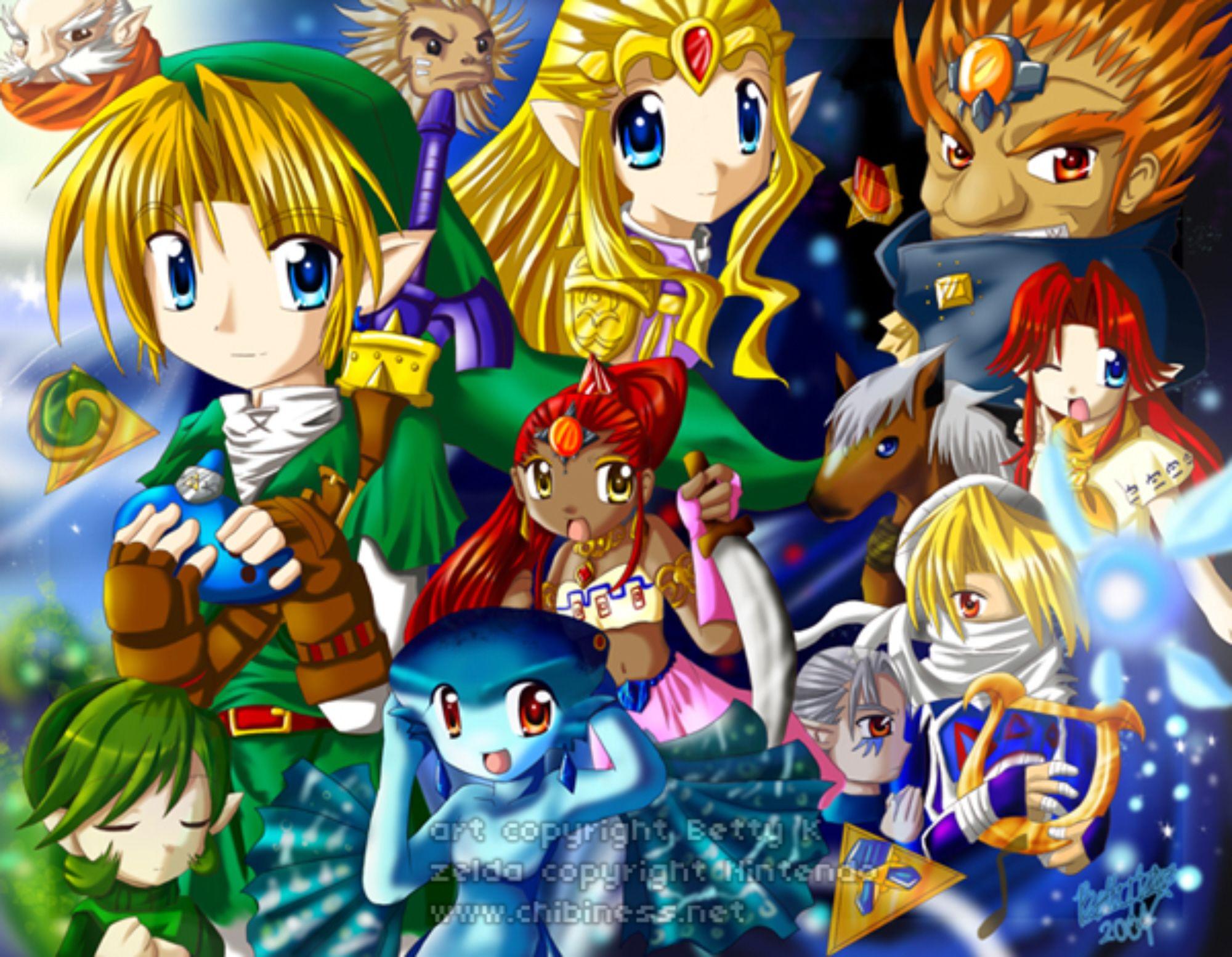 2000x1553 Ocarina Of Time 3D Wallpaper Chibi By Chibi Rinku