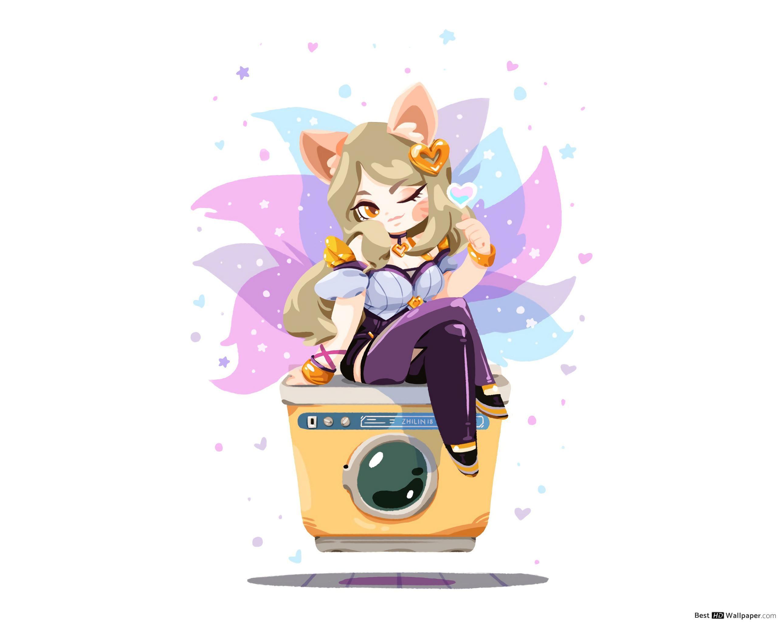 2560x2048 League Of Legends (LOL) : Chibi K DA Ahri HD Wallpaper Download