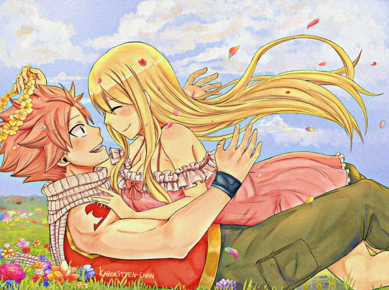 1280x955 Natsu Dragneel and Lucy Heartfilia