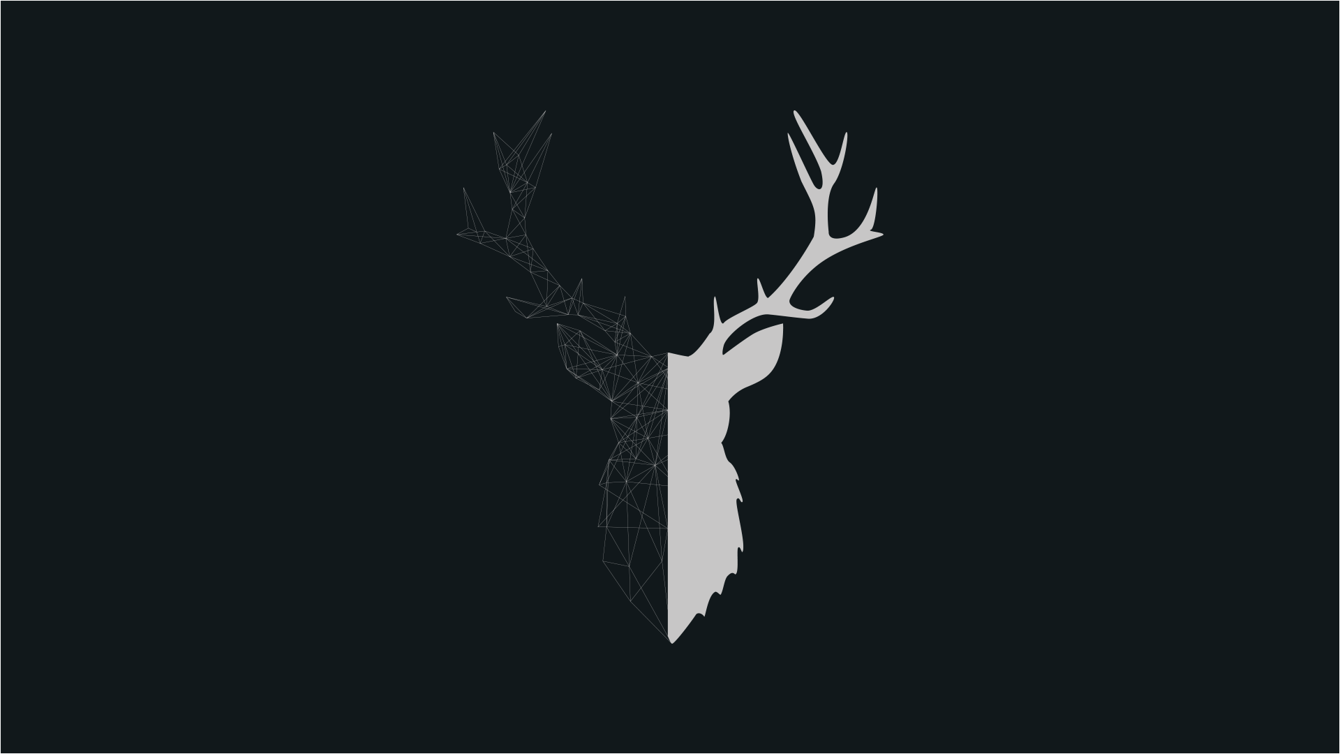 1920x1080 Polygon Stag