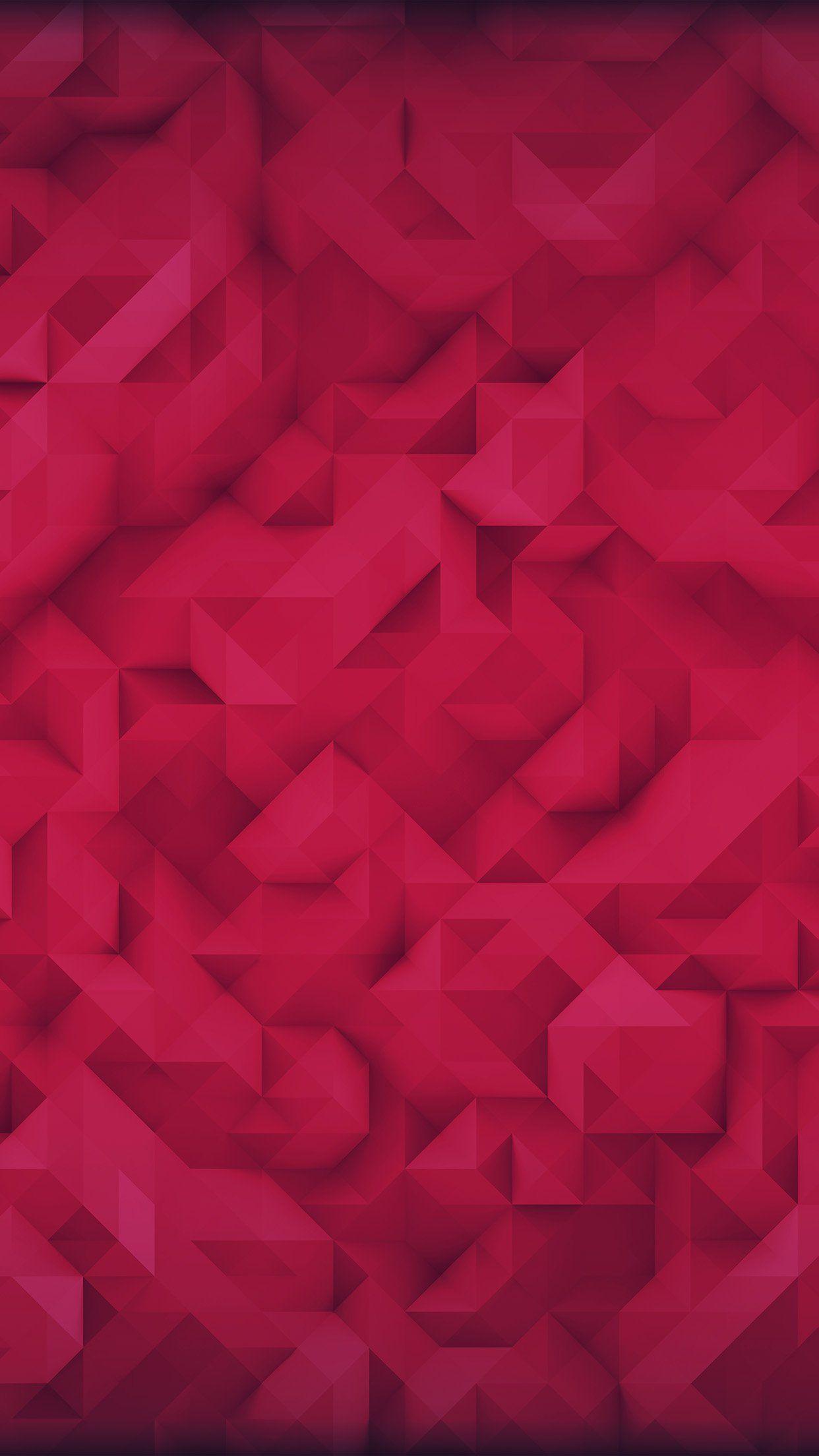 1242x2208 Polygon Art Red Triangle Pattern iPhone 8 Wallpaper Free Download