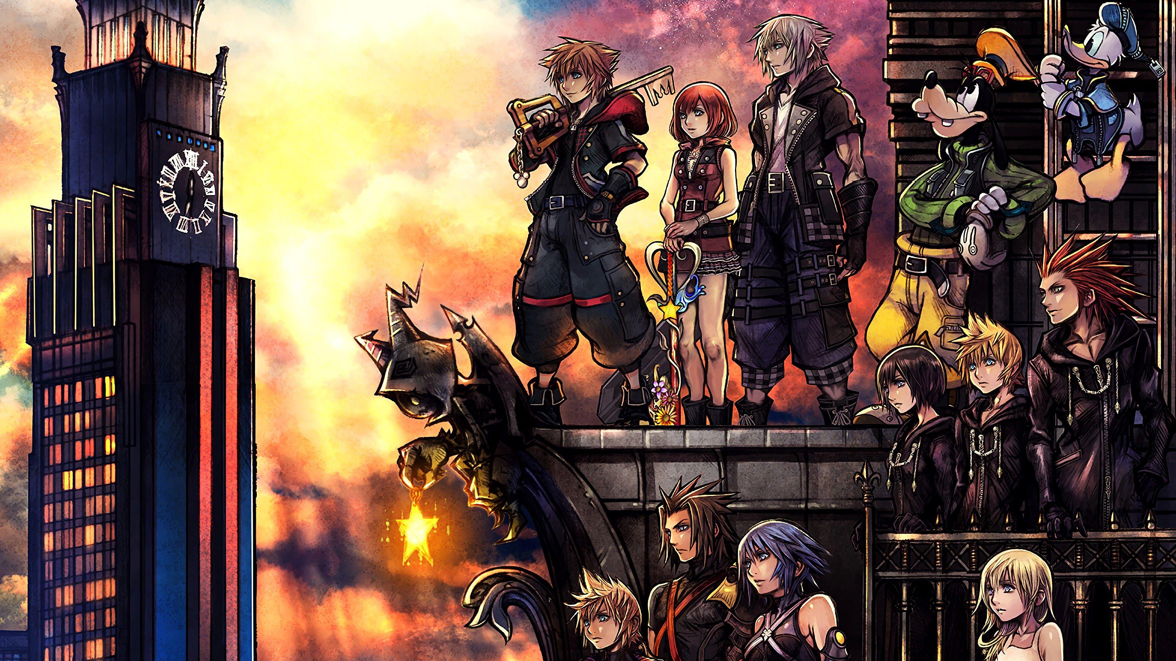 3840x2160 Kingdom Hearts 3 Characters 4K Wallpaper