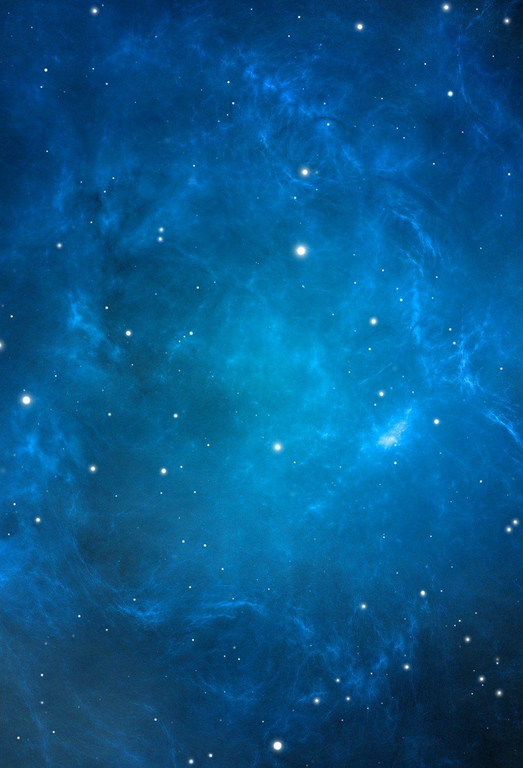 1040x1526 Blue Nebula Wallpaper for iPhone Pro Max, X, 6