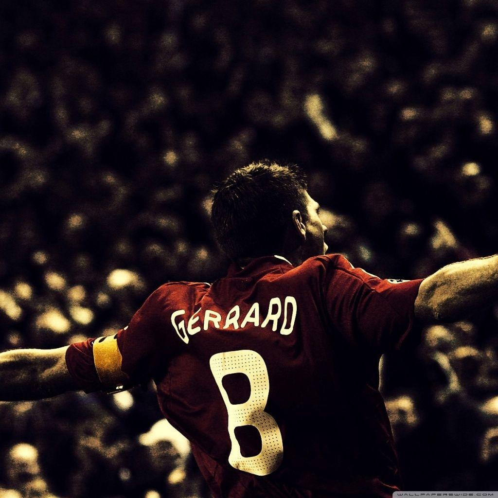 1024x1024 Steven Gerrard Football Ultra HD Desktop Background Wallpaper