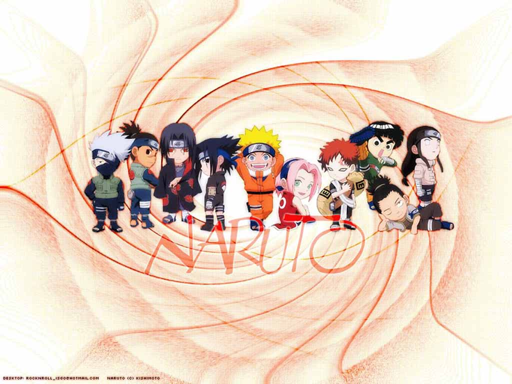 1024x768 Top Cartoon Wallpaper: Baby Naruto Anime Wallpaper