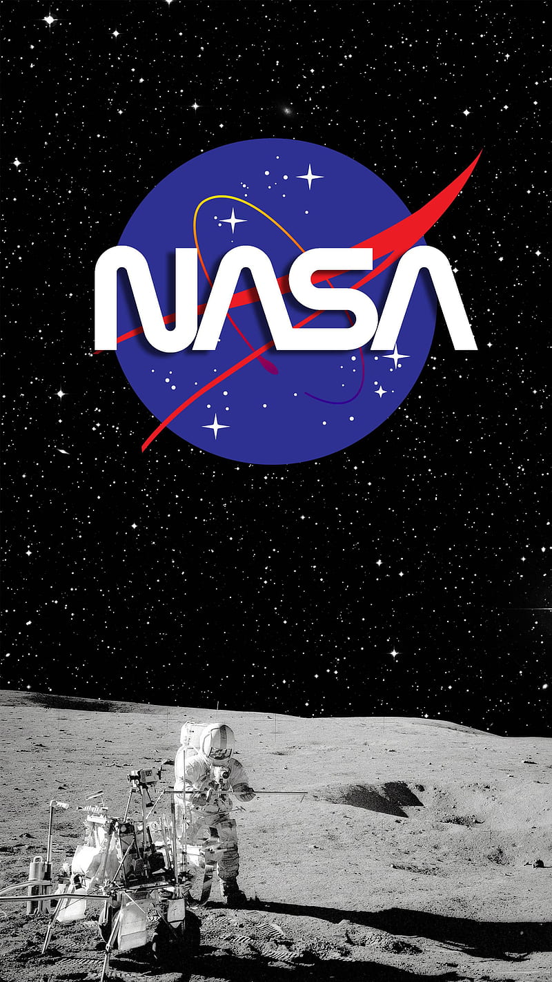 800x1422 SpaceFactory, galaxy, logo, moon, nasa, space, space mission, stars, us, usa, HD phone wallpaper