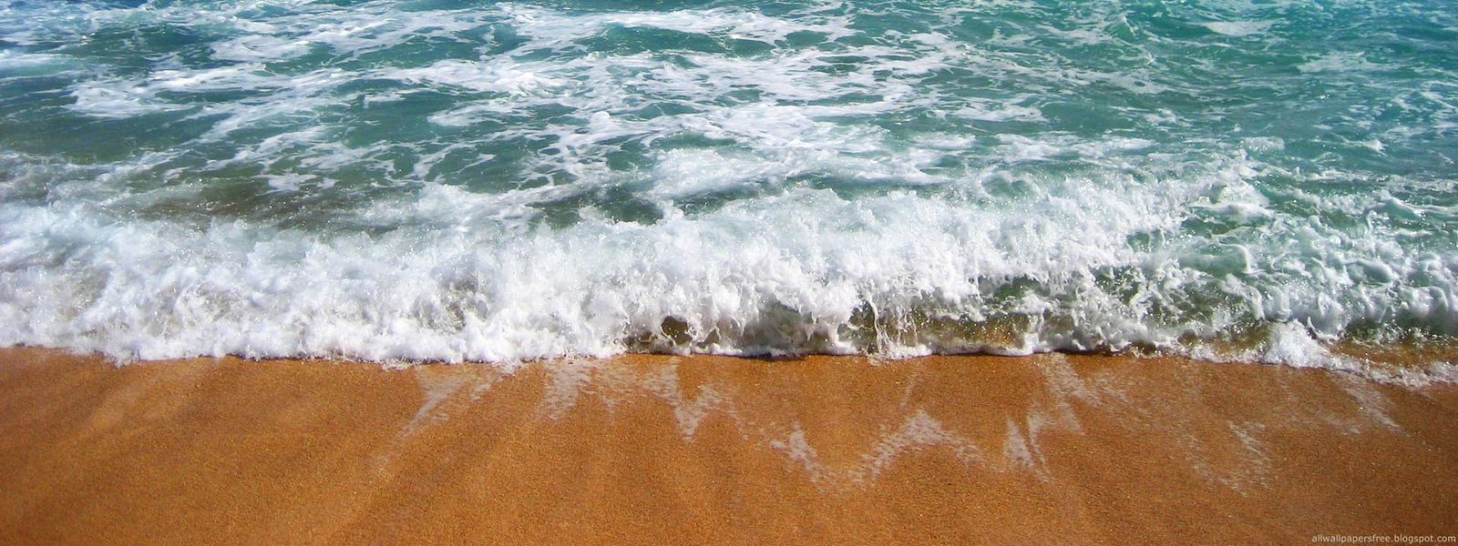 1600x600 Windy Day Over The Ocean Beach Wallpaper