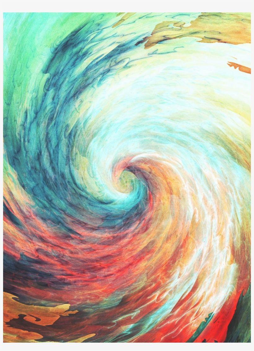 820x1133 Colorful Spiral Watercolor Android Wallpaper Art 1080p