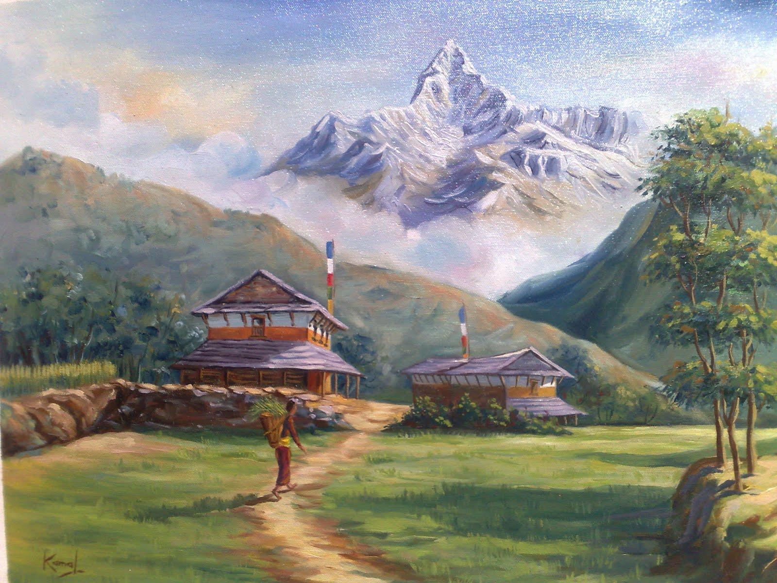 1600x1200 Landscape Watercolor paintings
