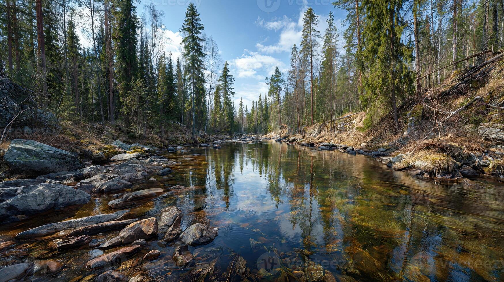 1749x980 Siberian taiga taiga riverbank forest rocky forest soil siberian spring