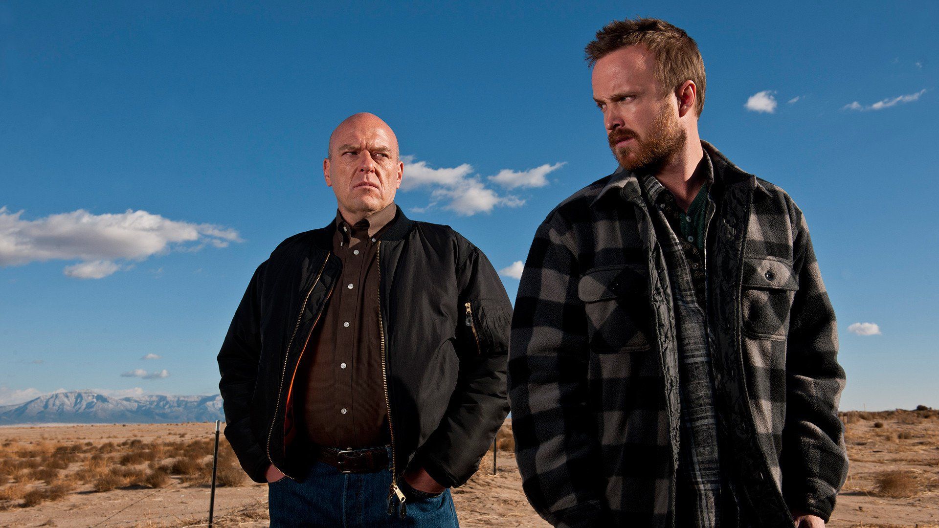 1920x1080 Download Hank Schrader Dean Norris Jesse Pinkman Aaron Paul TV Show Breaking Bad HD Wallpaperx1080