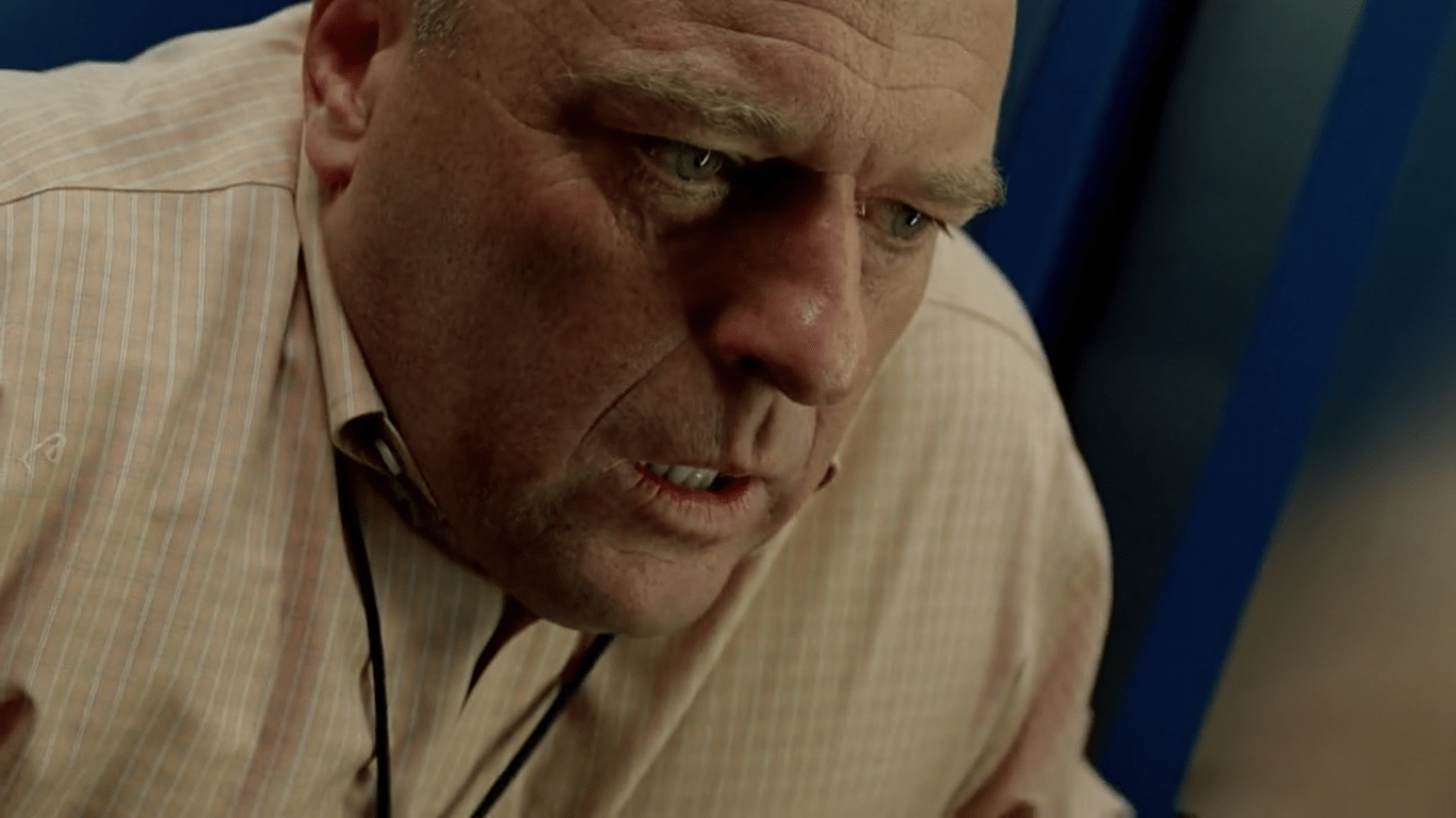 1366x768 Is it ever explained why Hank has a fear of elevators? In Season 2 he gets very scared while riding in one, then in Season 3 he has to hug onto Marie