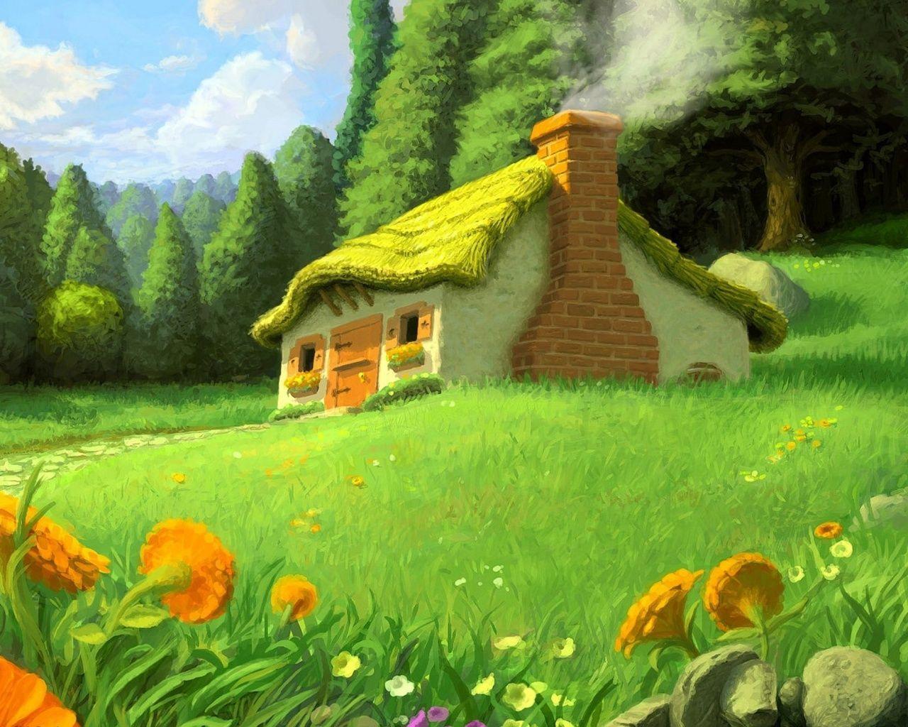 1280x1024 A Fairy House Should Not Be Drab And Dried Out Looking. A Fairy
