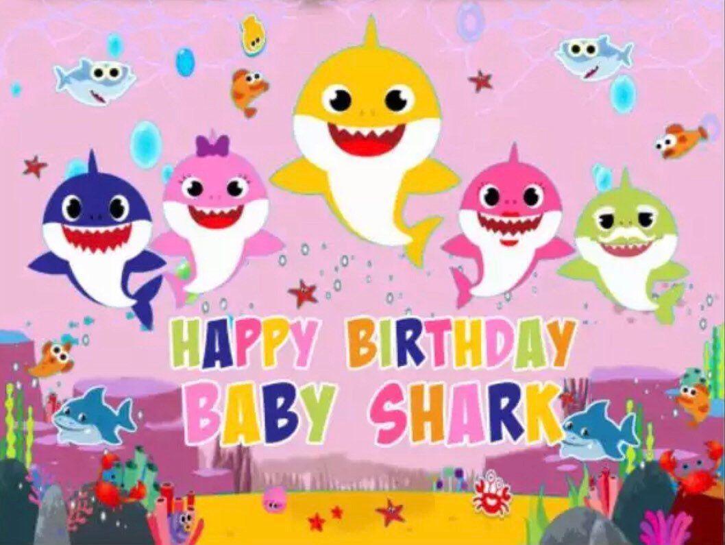Birthday Baby Shark Wallpapers Top Free Birthday Baby Shark Backgrounds Wallpaperaccess