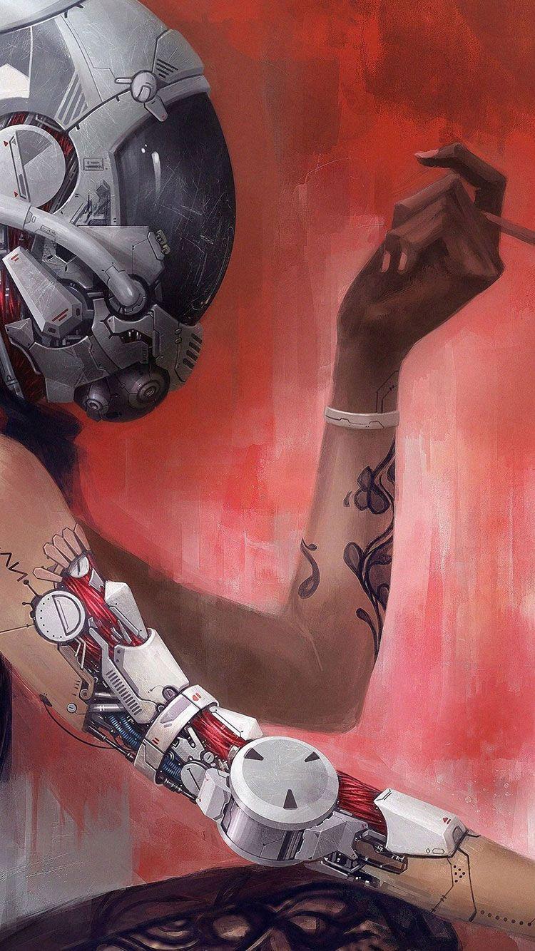 750x1334 Biomech iPhone Wallpaper