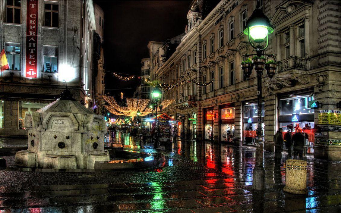 1131x707 E moj Beogradee!!. Rainy street, Rainy city, Rain wallpaper