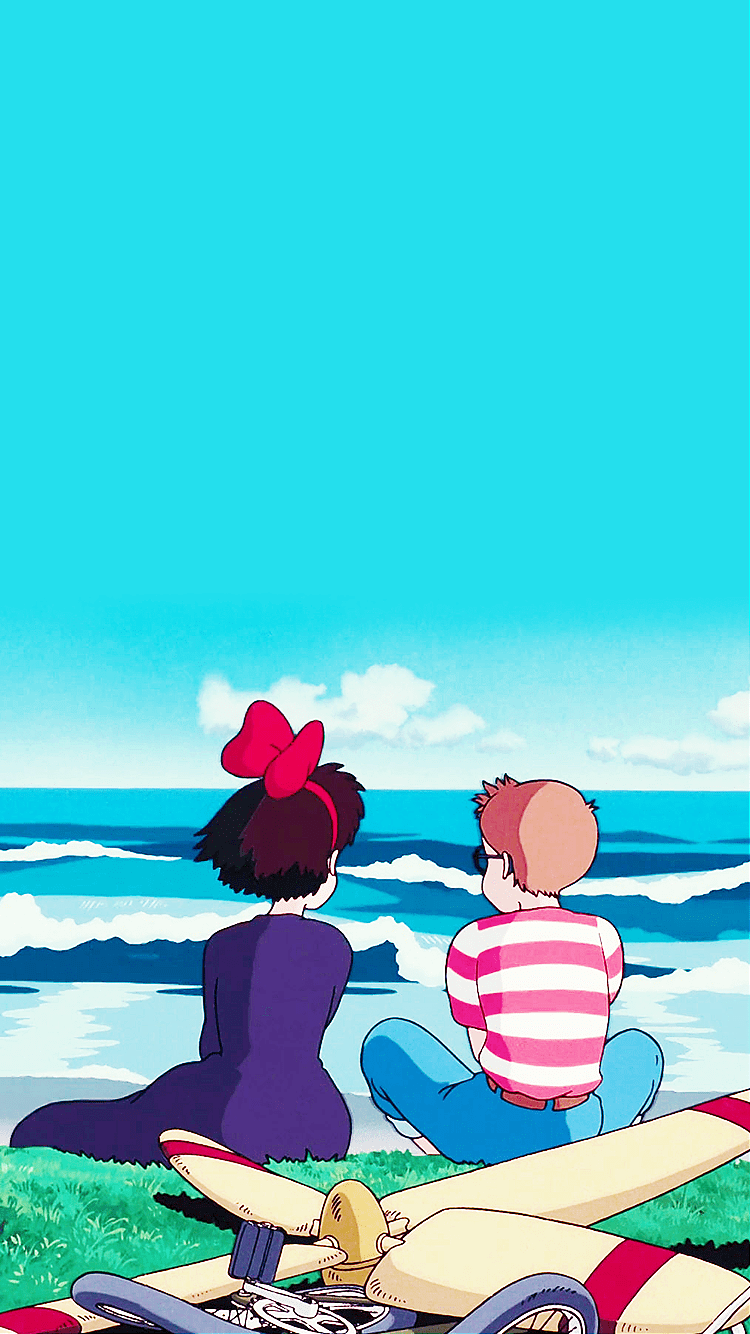 750x1334 Free download Hayao Miyazaki image Kikis Delivery Service Phone